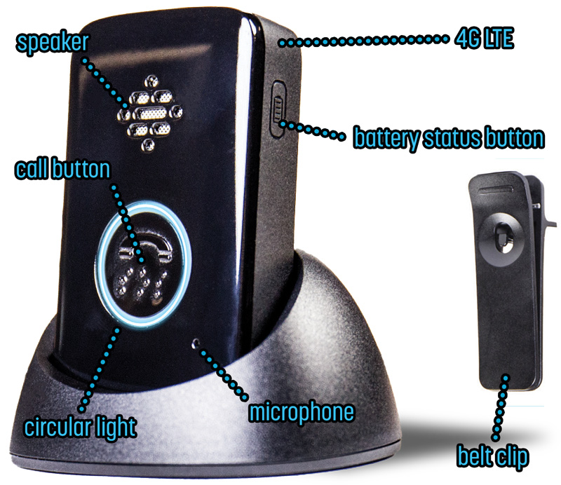 Detail of Belle Medical Alert